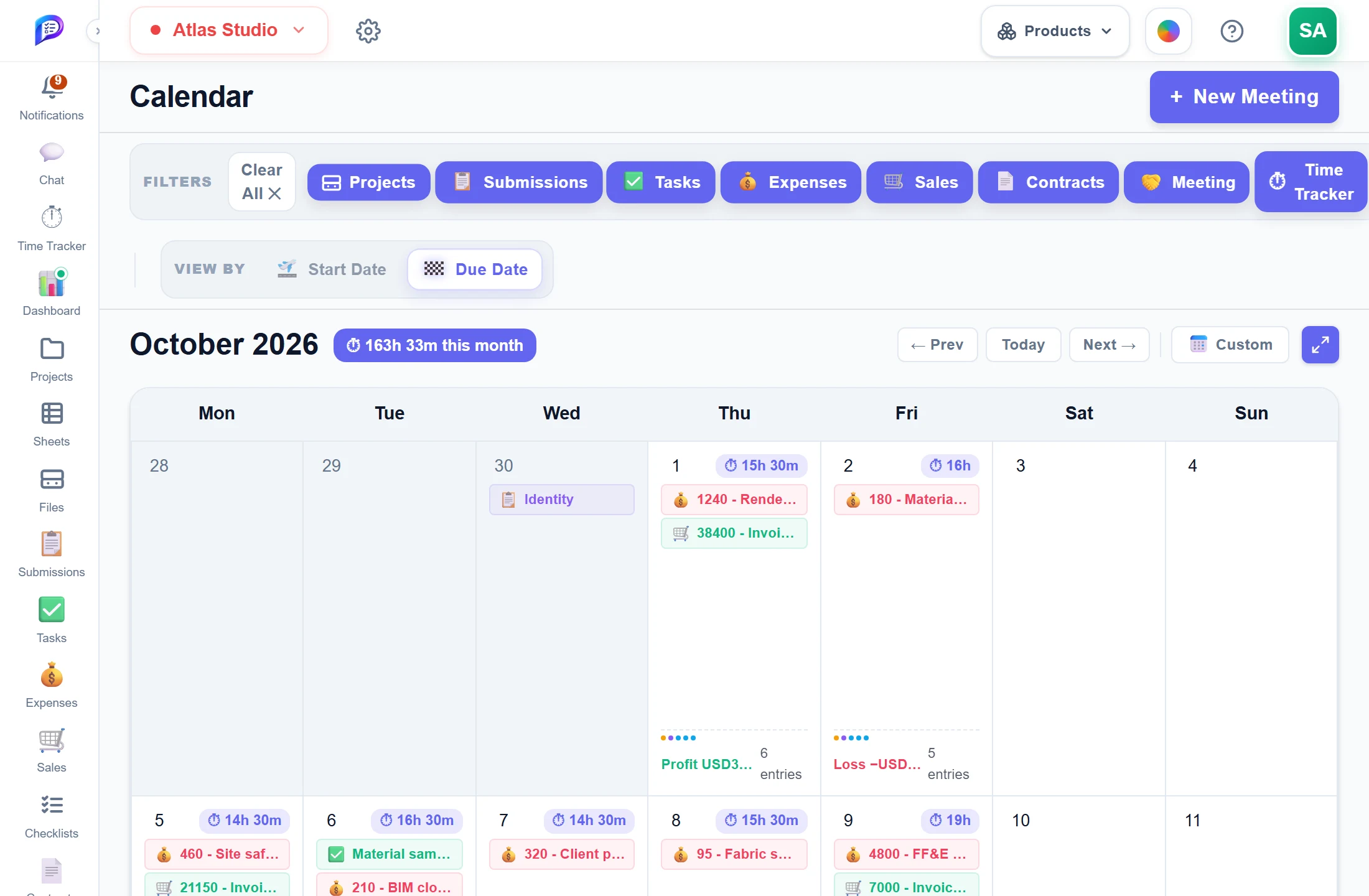 The calendar