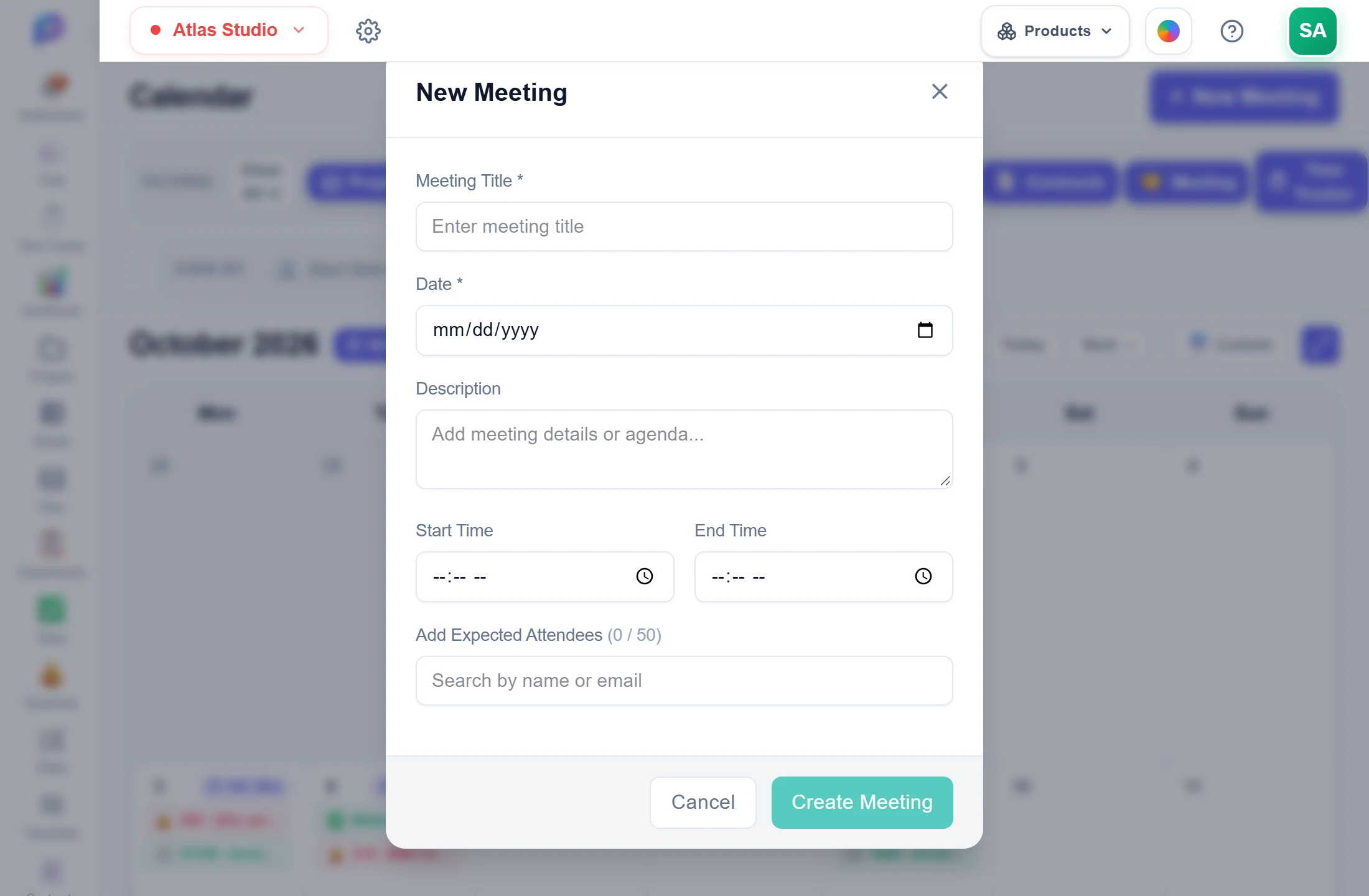 Scheduling a meeting