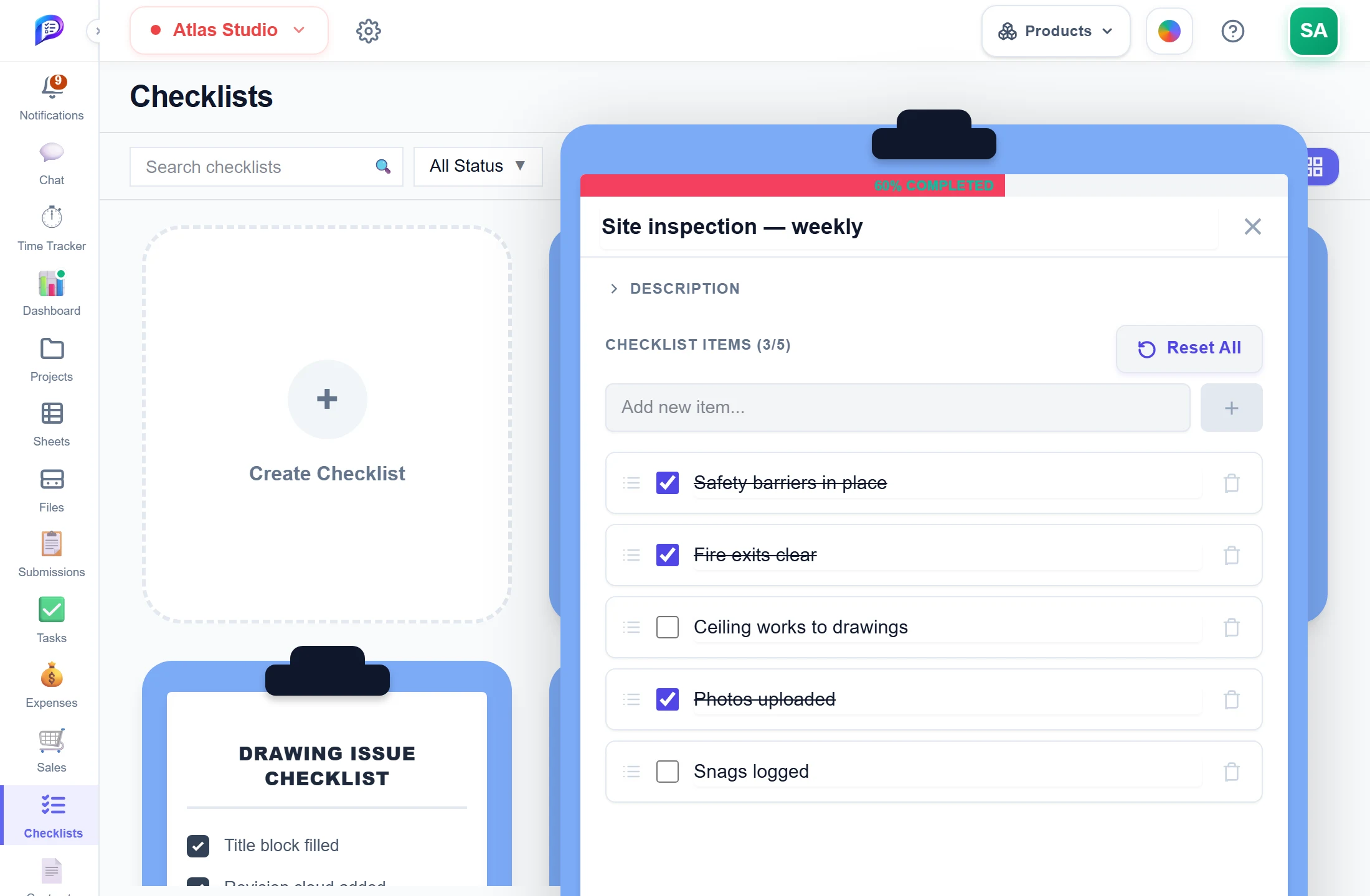 An open checklist