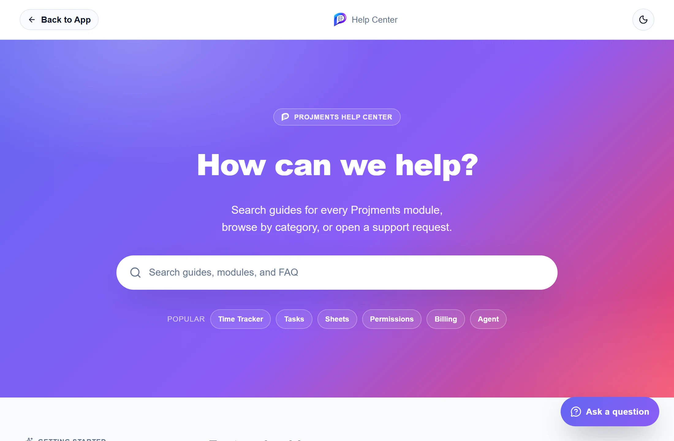 The Help Center